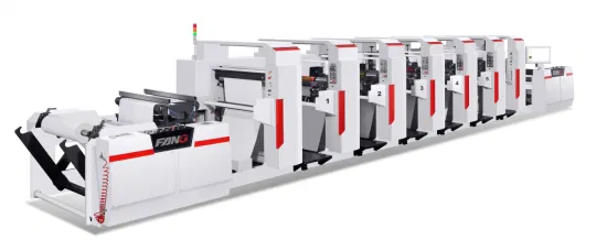 Machine de presse d'impression flexographique en plastique/papier